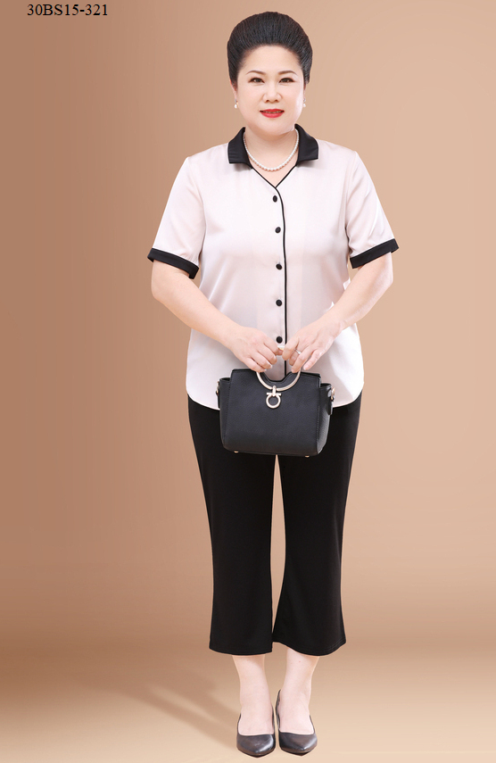 Áo sơ mi phối màu trung niên - BS15-321