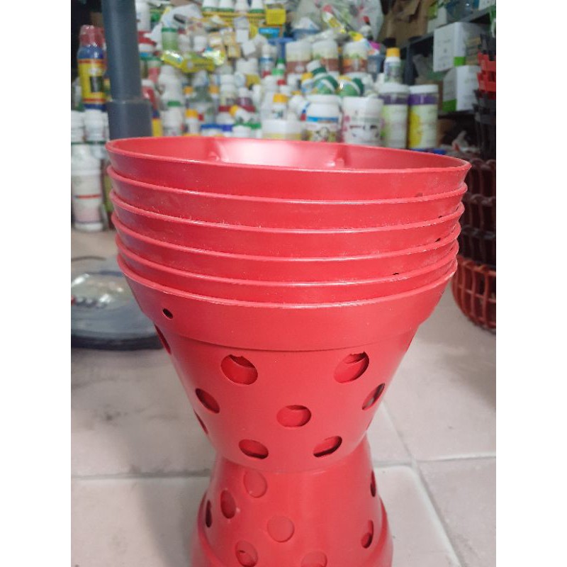 Bộ 5 chậu nhựa giả gốm f18