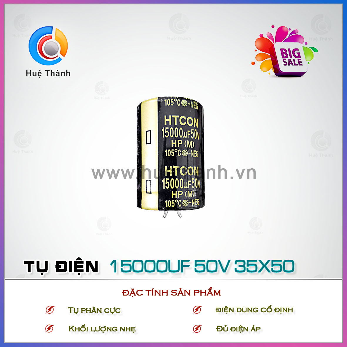TỤ ĐIỆN 50V 15000UF 35*50 x 2 cái, đảm bảo tin dùng, chất lượng, hàng uy tín, giá rẻ cạnh tranh, hỗ trợ lâu dài - ĐẢM BẢO CHẤT LƯỢNG