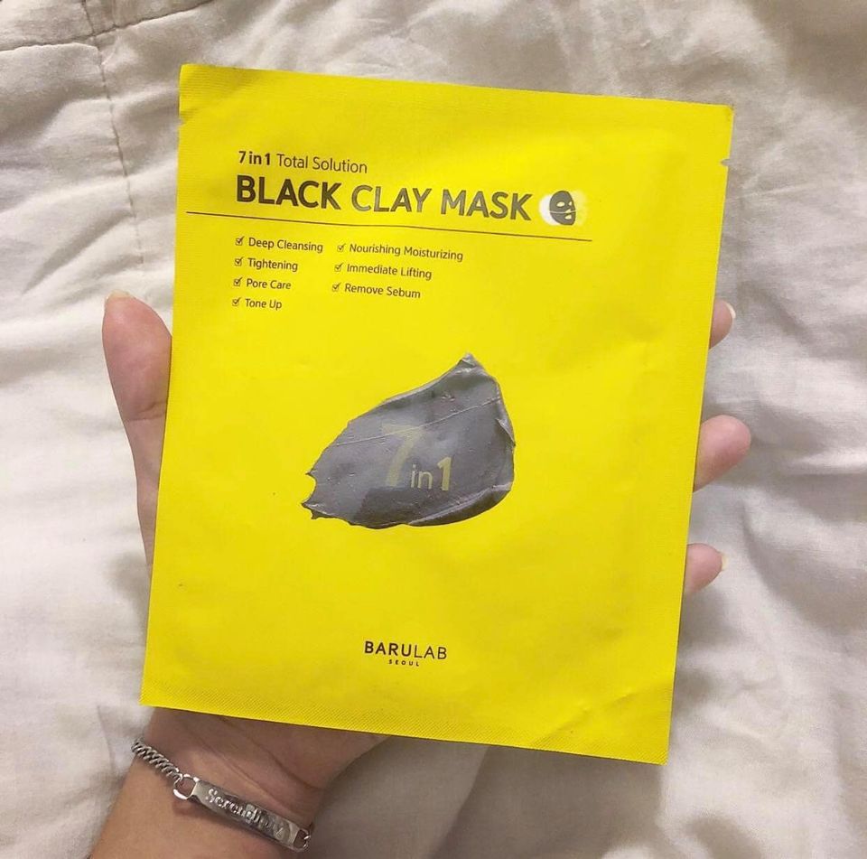 [Hoàn Tiền 8%]Mặt Nạ Đất Sét BARULAB 7 in 1 Total Solution Black Clay