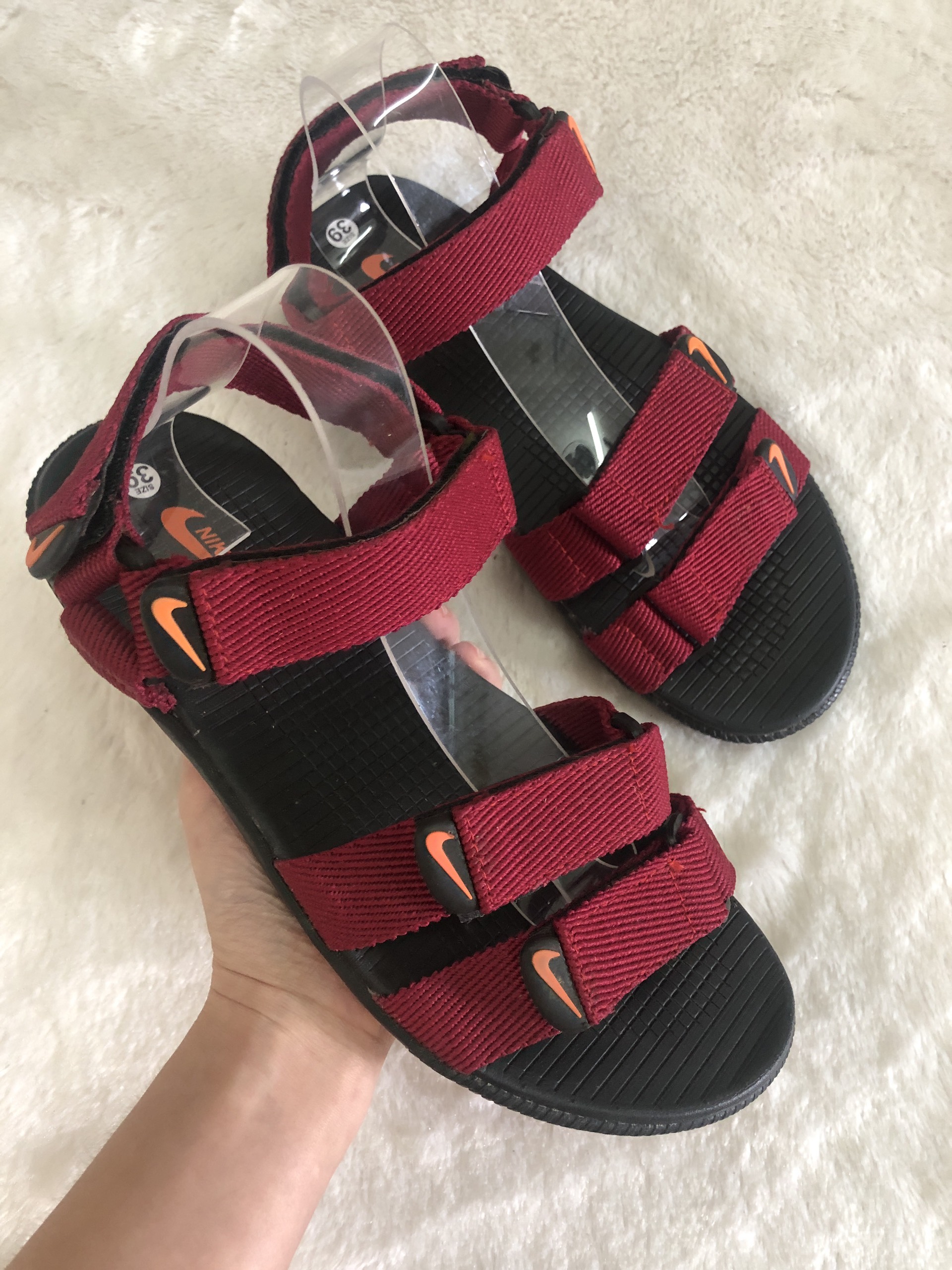 Sandal quai dù đế mỏng-Hỗ trợ khâu