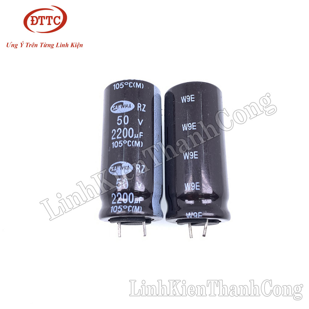 Tụ Hóa SAMWHA 2200uF 50V (18x40mm)