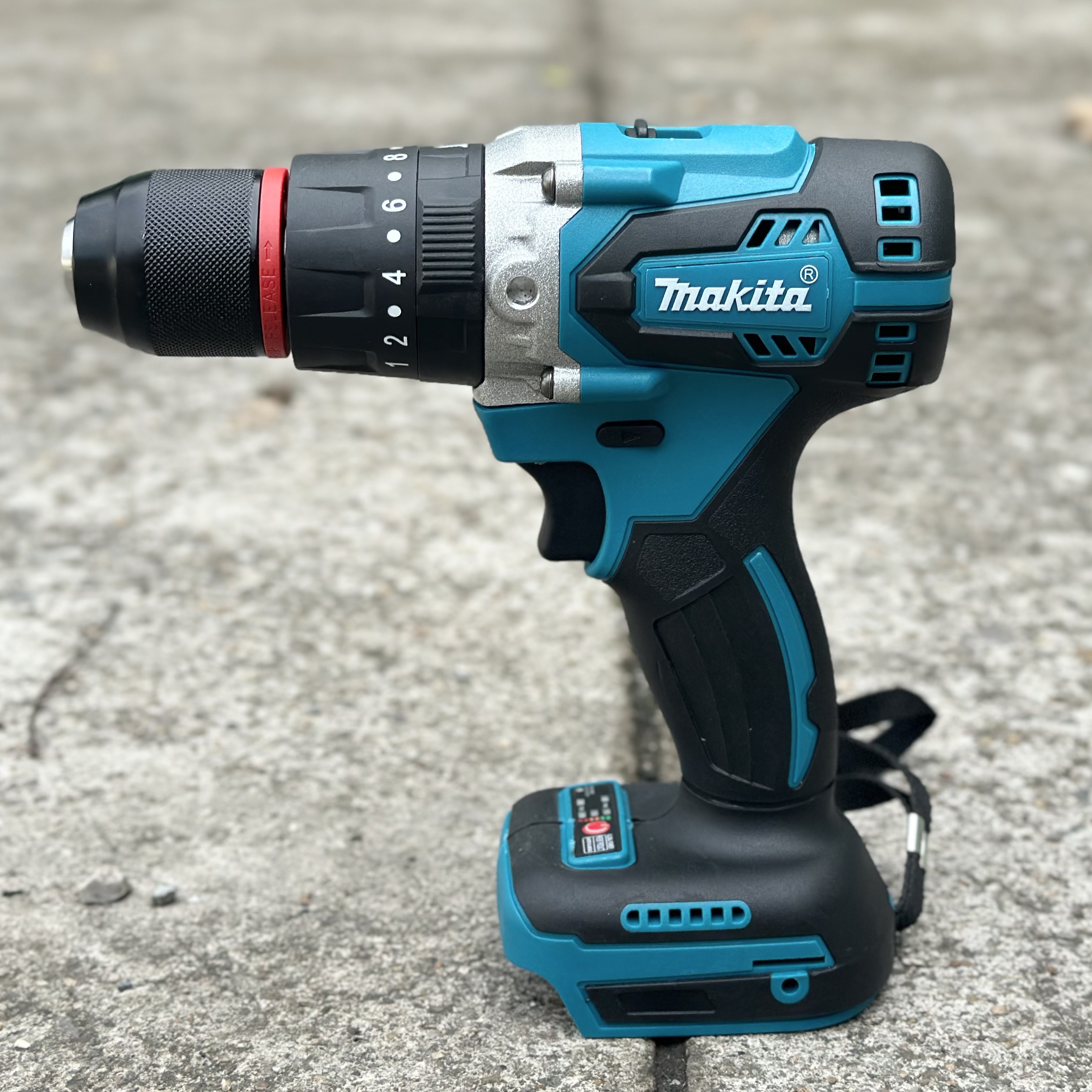 Thân máy khoan pin makita  đầu kẹp 13mm  chân pin makita không chổi than khoan tường khoan gỗ