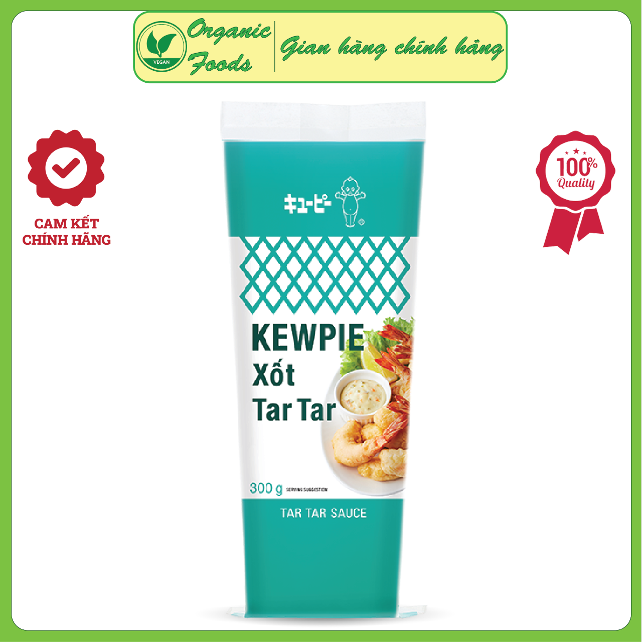 [HCM][GIÁ DÙNG THỬ] Xốt Kewpie Tar Tar 300g - Tar Tar Sauce