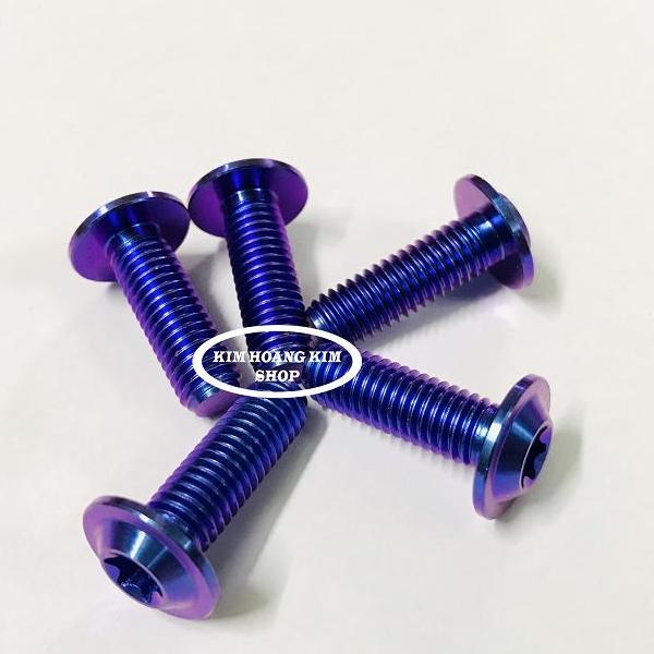 5 Ốc TiTan GR5 8Li 2 Xanh Tím (100%Titan)