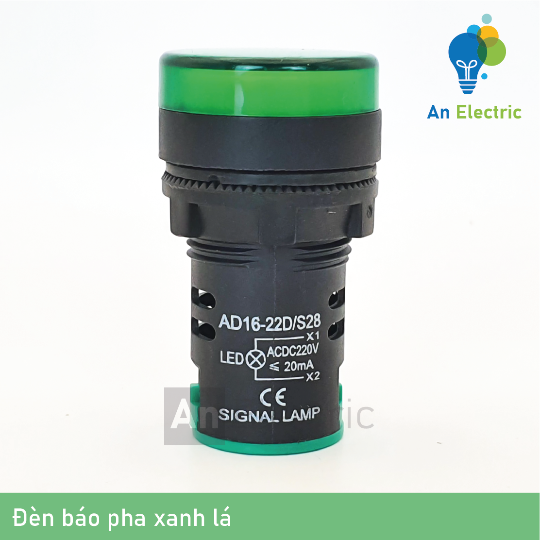 Đèn báo pha phi 22mm điện áp 220V – Đèn led báo pha tủ điện