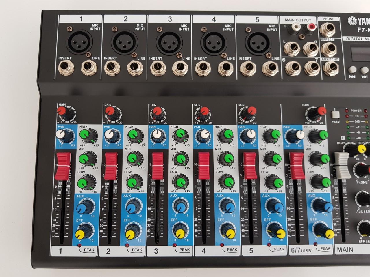 bàn trộn mixer yamaha f7 có bluetooth