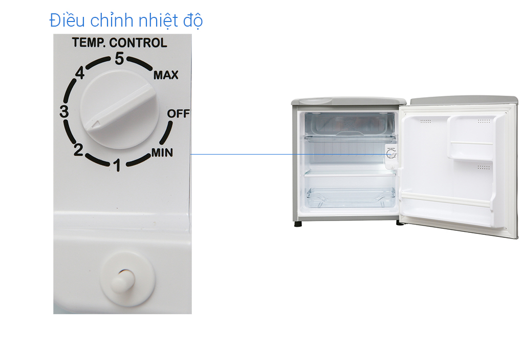 Tủ lạnh Aqua 50 lít AQR-55ER (Giao toàn quốc, miễn phí vận chuyển và lắp đặt Hà Nội)