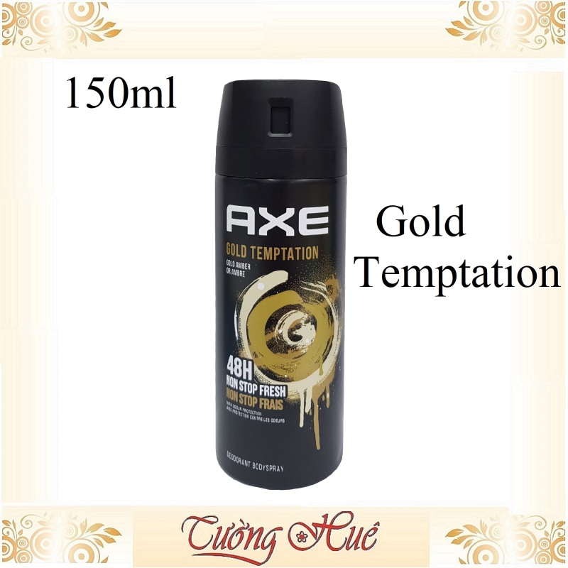 Xịt khử mùi nam AXE Body Spray for Men Gold Temptation 150ml nhập khẩu