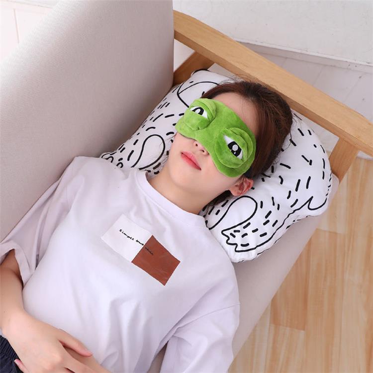 Bịt Mắt Ngủ Miếng Che Mắt Ngủ Hình Ếch Hunter Có Túi Gel