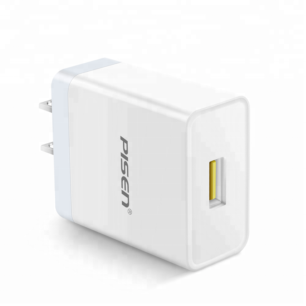 Sạc Pisen USB Quick Charger (QC3.0, 18W) - Hàng chính hãng