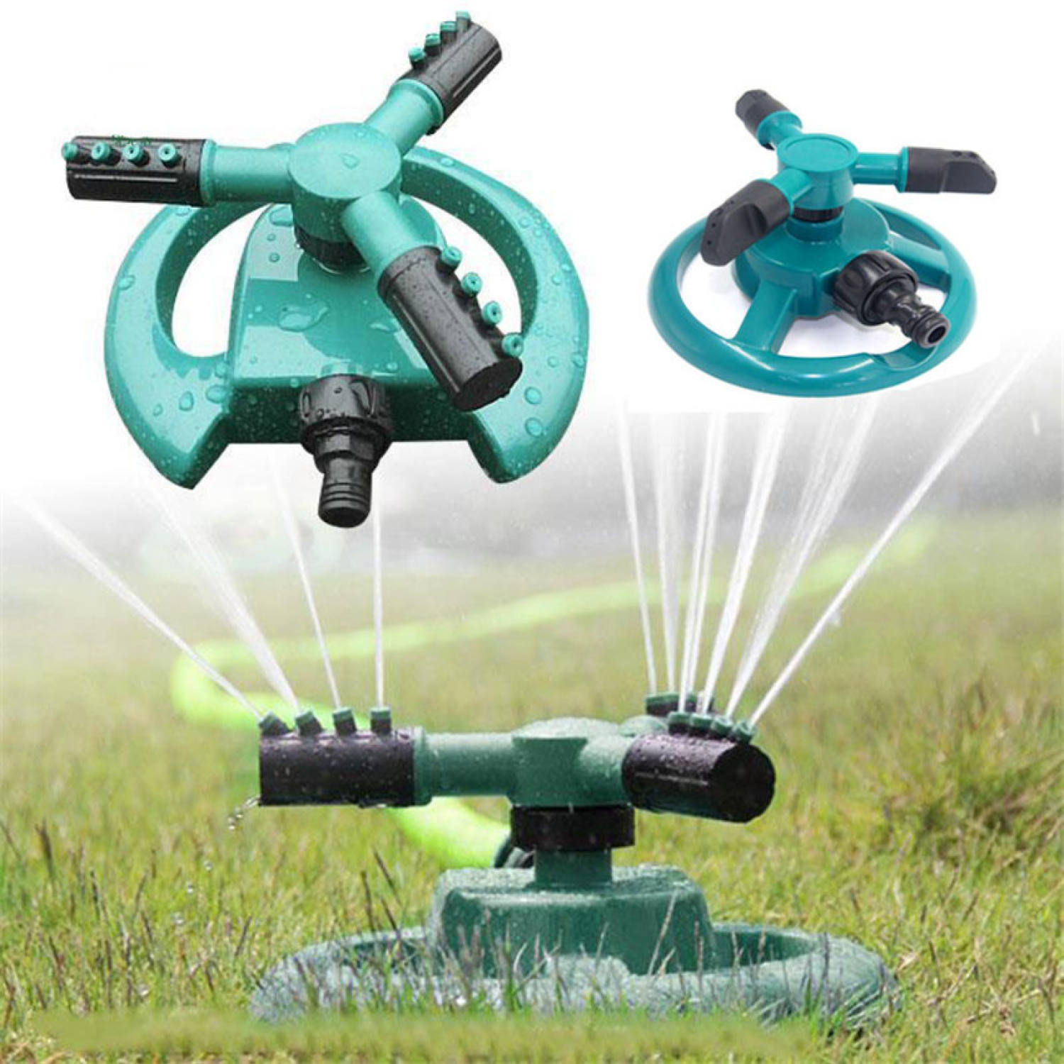 Vòi phun nước tưới cây tự động Vòi Phun Nước Tưới Cây xoay tròn 360 Độ chân đế vuông