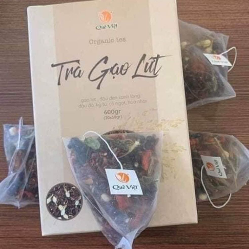 TRÀ GẠO LỨT QUÊ VIỆT ORGANIC ( 20 GÓI)