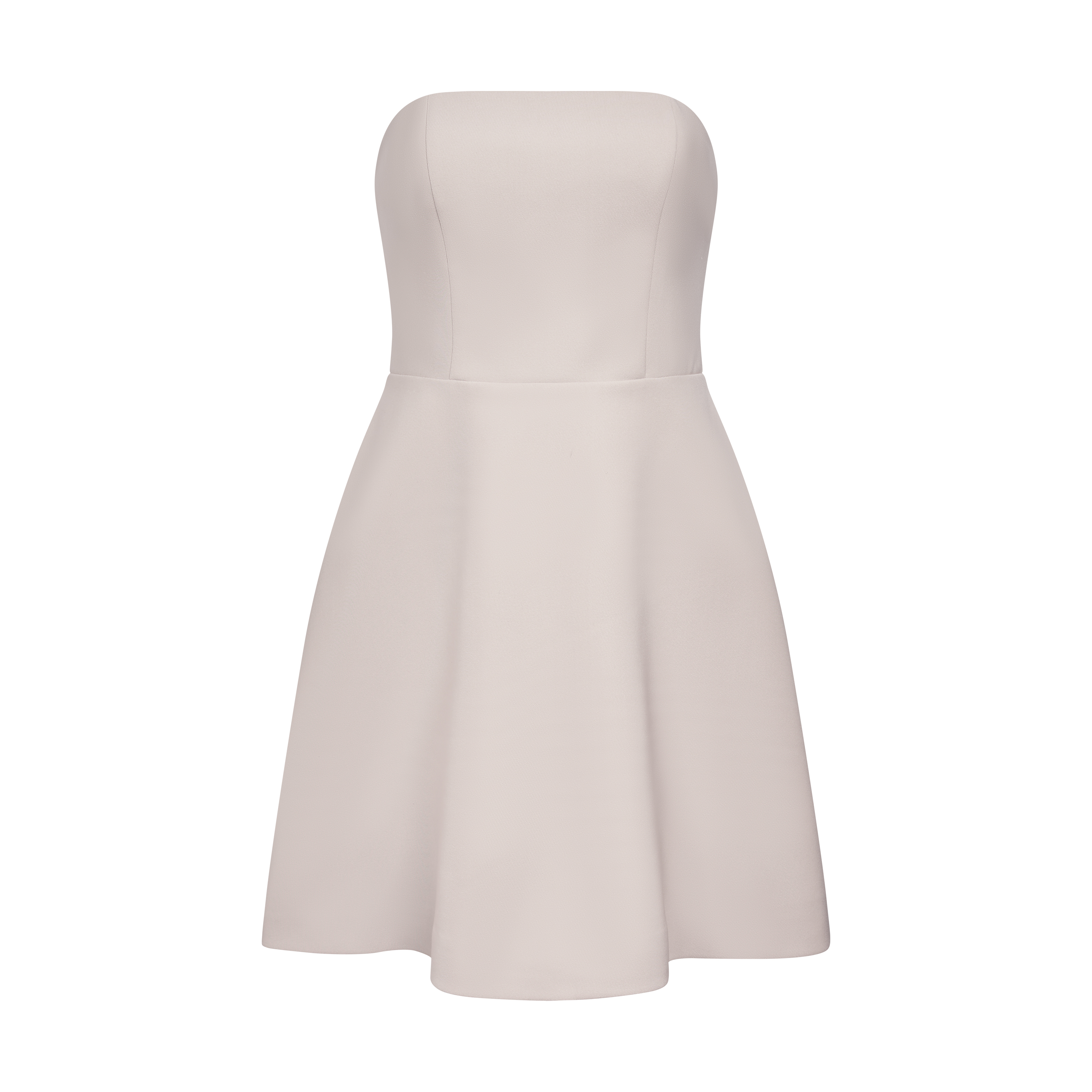 DOTTIE -  Đầm cúp ngực dáng A - Beige - D0560
