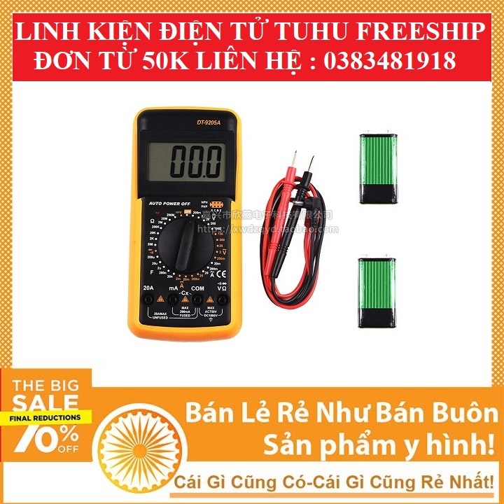 Đồng hồ đa năng dt9205 đồng hồ đo dt9205a