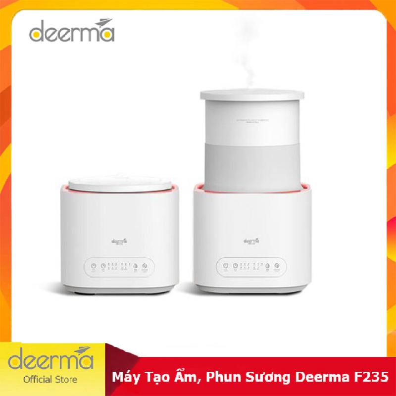 Máy Tạo Độ Ẩm Phun Sương Deerma F235 Dung Tích 3L, Thiết Kế 3 Chế Độ Phun, Chức Năng Hẹn Giờ 12H - Hàng Chính Hãng