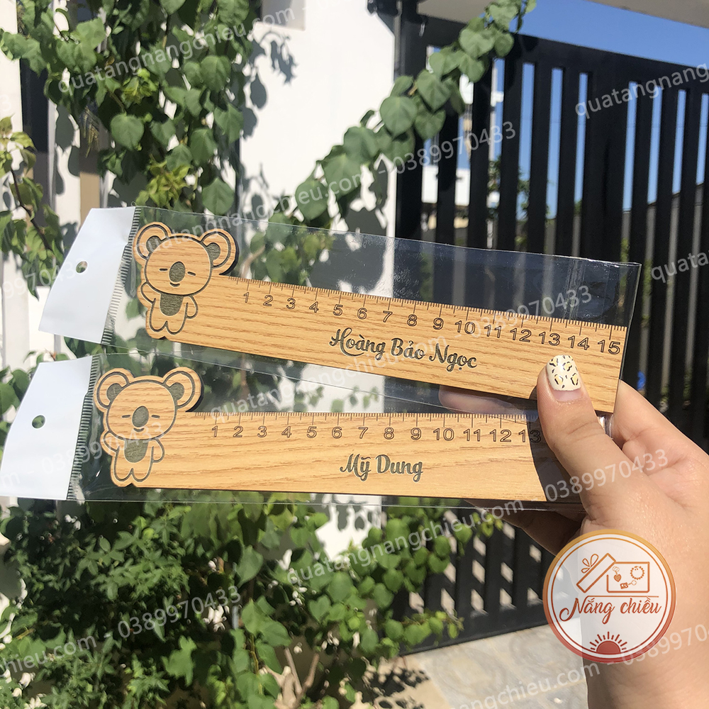 Thước Gỗ Hình Con Vật Cute - Thước Học Sinh Siêu Ngộ Nghĩnh Dễ Thương