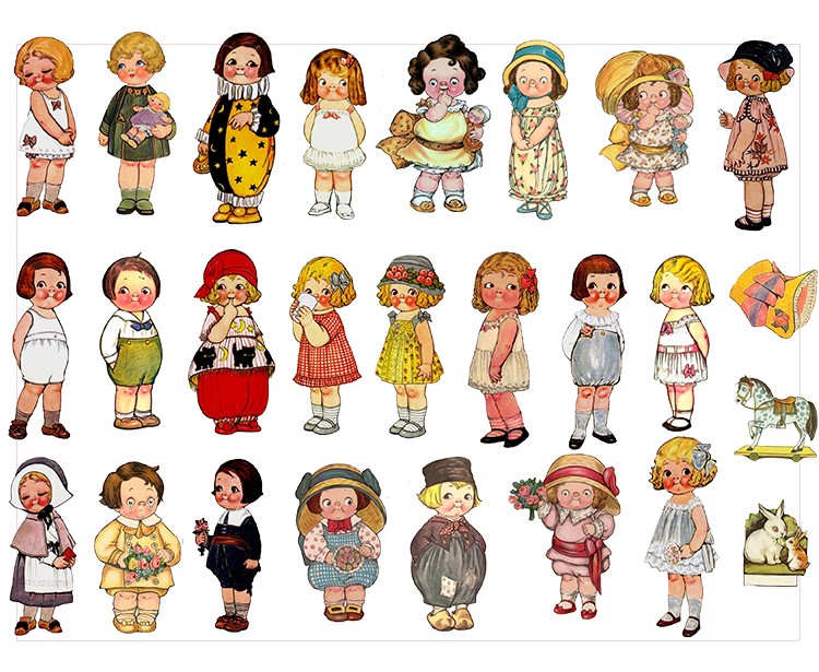 [HCM]Set sticker búp bê cổ điển (Hàng có sẵn)