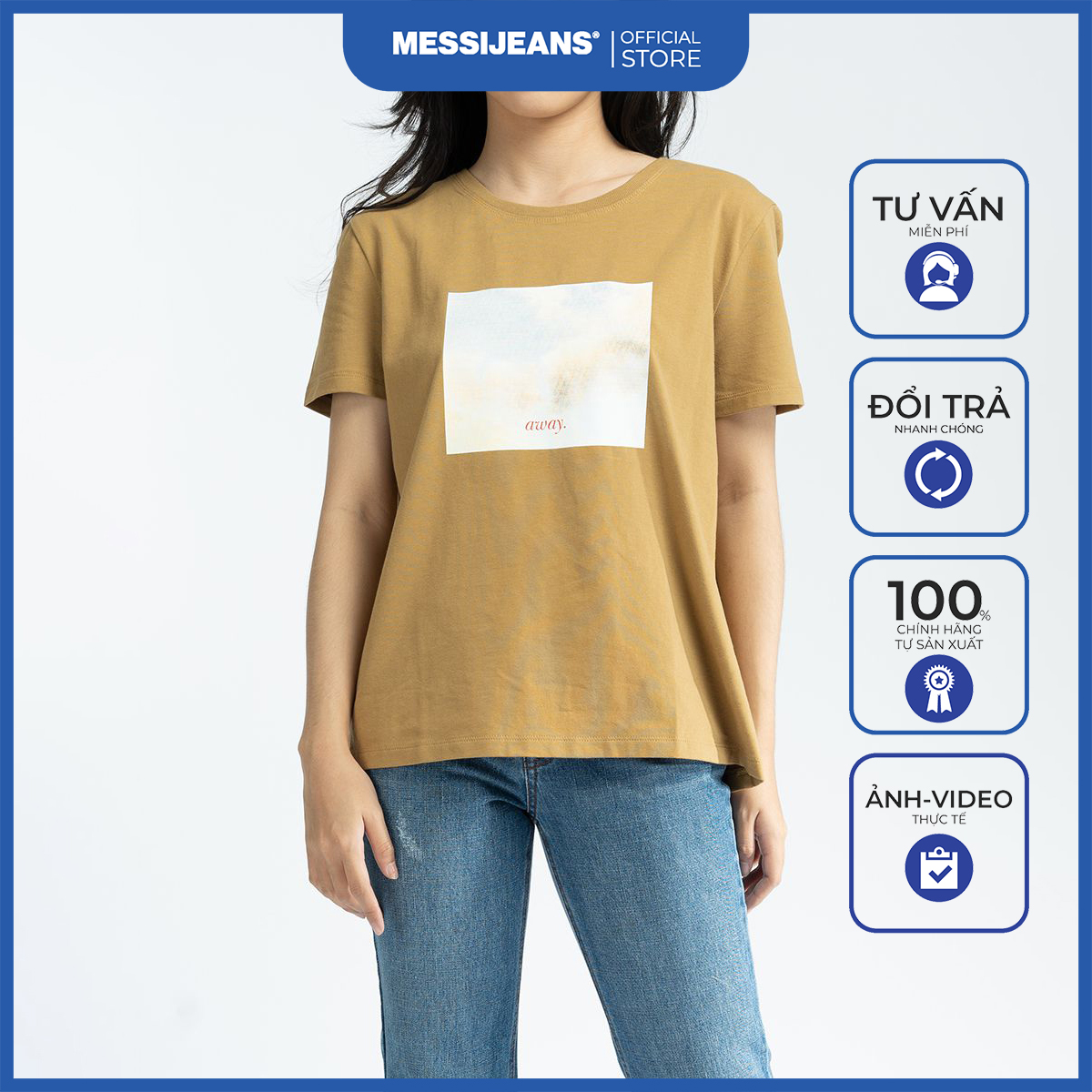 Áo Thun T-Shirt Nữ MESSI WTB0104-20