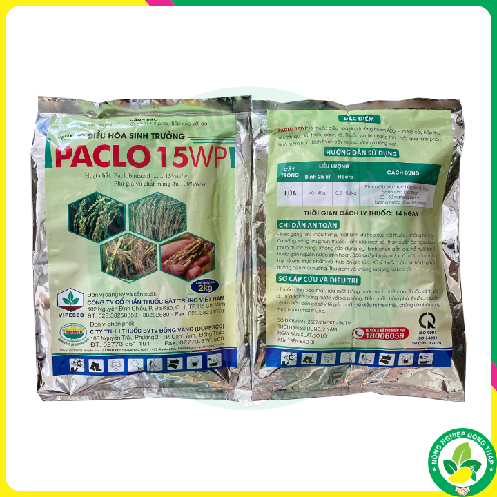 ĐIỀU HÒA SINH TRƯỞNG PACLO 15WP (gói 2kg)