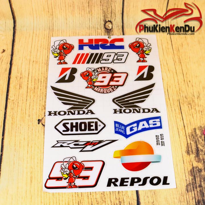 TEM NỔI XE MÁY NGUYÊN TẤM [TẶNG KÈM 1 TEM STICK]