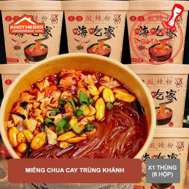 (1 Thùng 6 hộp ) Miến trùng khánh chua cay loại 1 ngon