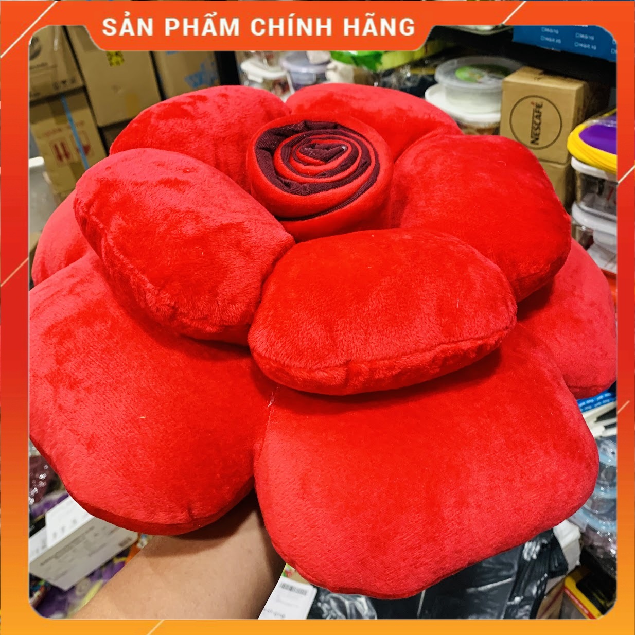[HCM]gối tựa lưng hoa hồng