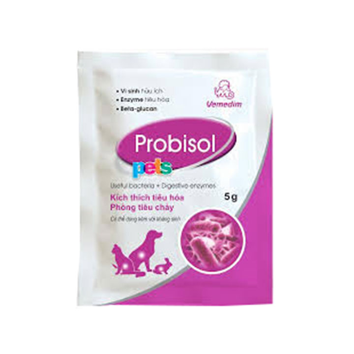 [ combo 10 gói ] MEN TIÊU HÓA CHO CHÓ MÈO PROBISOL PETS 5G