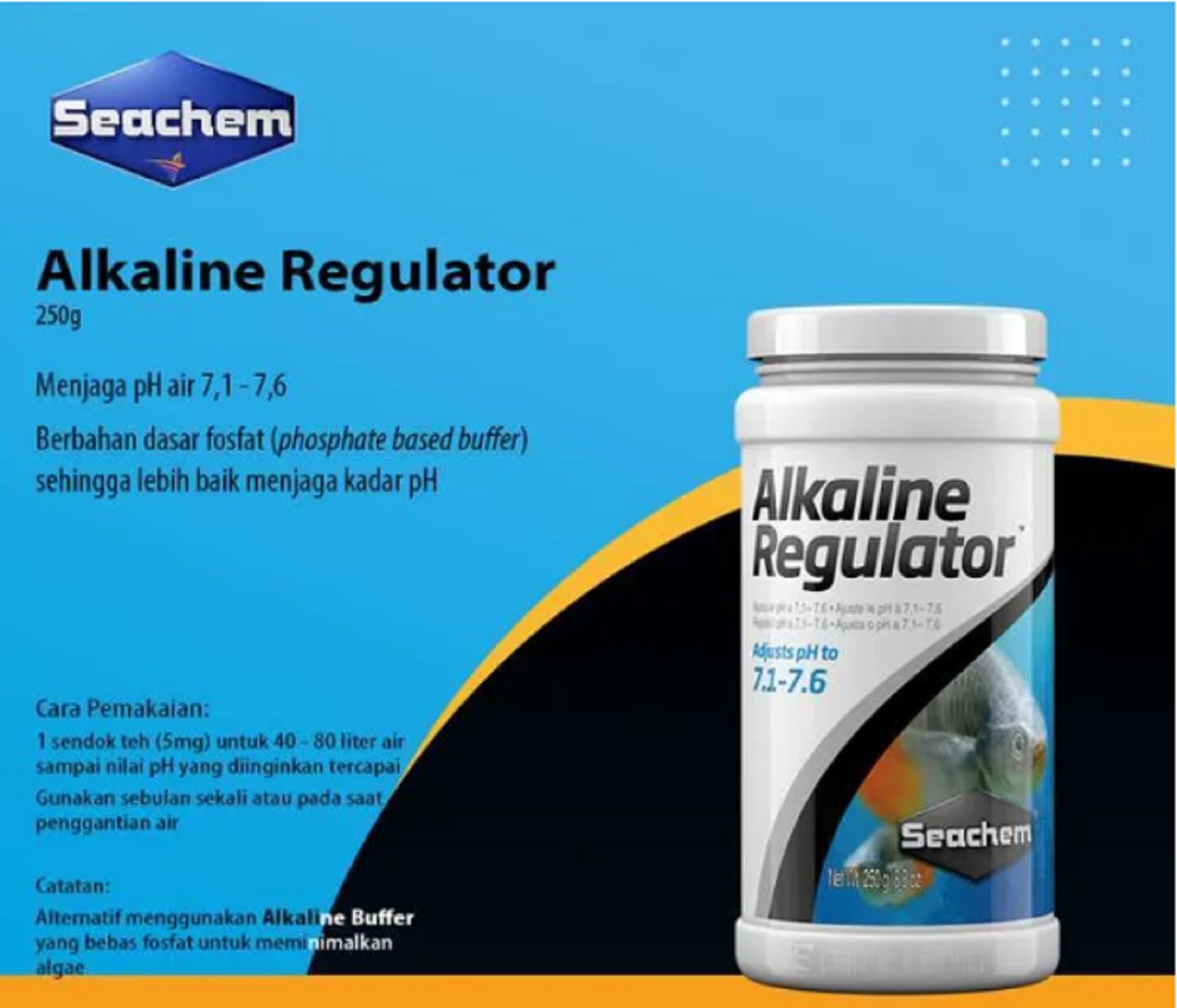 [HCM]Seachem Alkaline Regulator ổn định ph 7.1 -7.6 ( KYANHKOIFARM.COM )