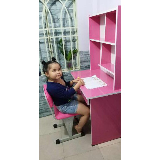 [HCM]Bàn học sinh liền kệ giá rẻ ngang 80cm cao 1m45 sâu 45cm (HCM)