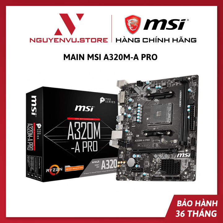 MSI a320m-a pro mainboard-genuine product