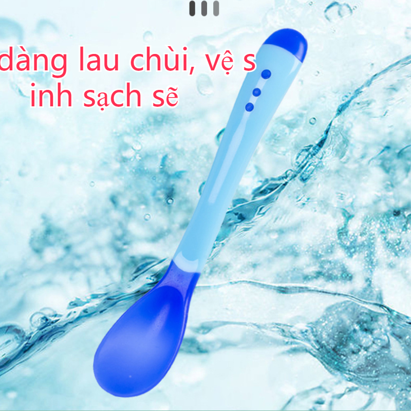 Muỗng Silicon Mềm Cho Bé Ăn Dặm Giúp Bé Ăn Ngoan , Ngon Miệng-HAUSE
