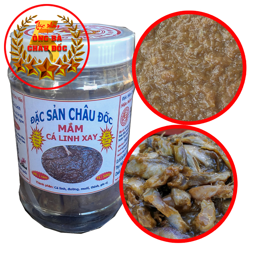 Mắm Cá Linh Xay Ông Bà 5 Châu Đốc Hủ 500gr
