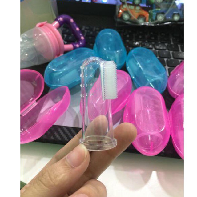 Set 2 Rơ lưỡi xỏ ngón silicon