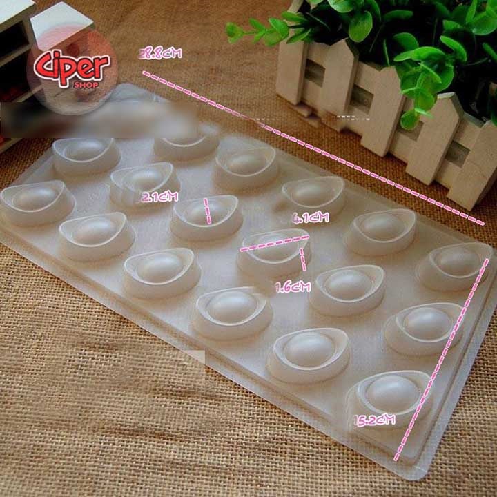 Khuôn Rau Câu Vỉ 18 Thỏi Vàng