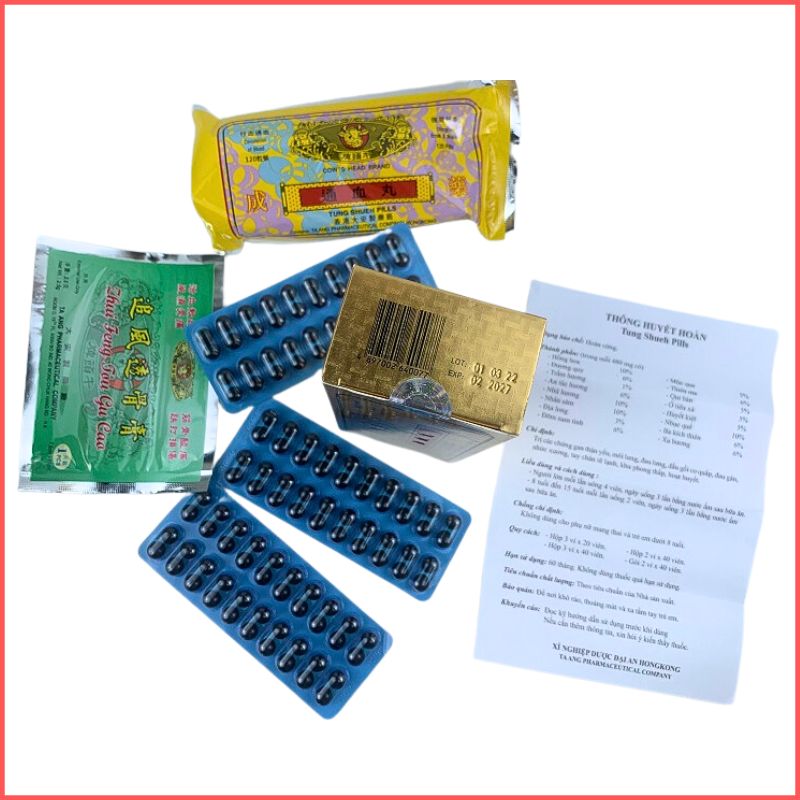 Hongkong Shueh capsules, cattlehide head congested tablet 120 PCs high leaf capsule-chiropractic support