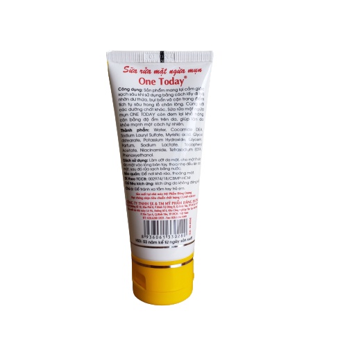 Sữa Rửa Mặt Ngừa Mụn One ToDay 50ml