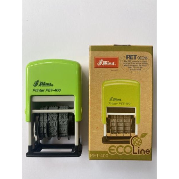 Dấu ngày tháng năm có mực sẵn Shiny PET 400