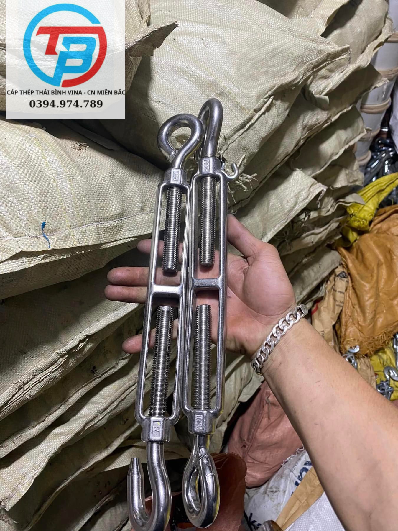 [GIÁ SỈ] Tăng Đơ cáp INOX 304 [SIÊU RẺ]  - Cáp Thép Thái Bình Vina
