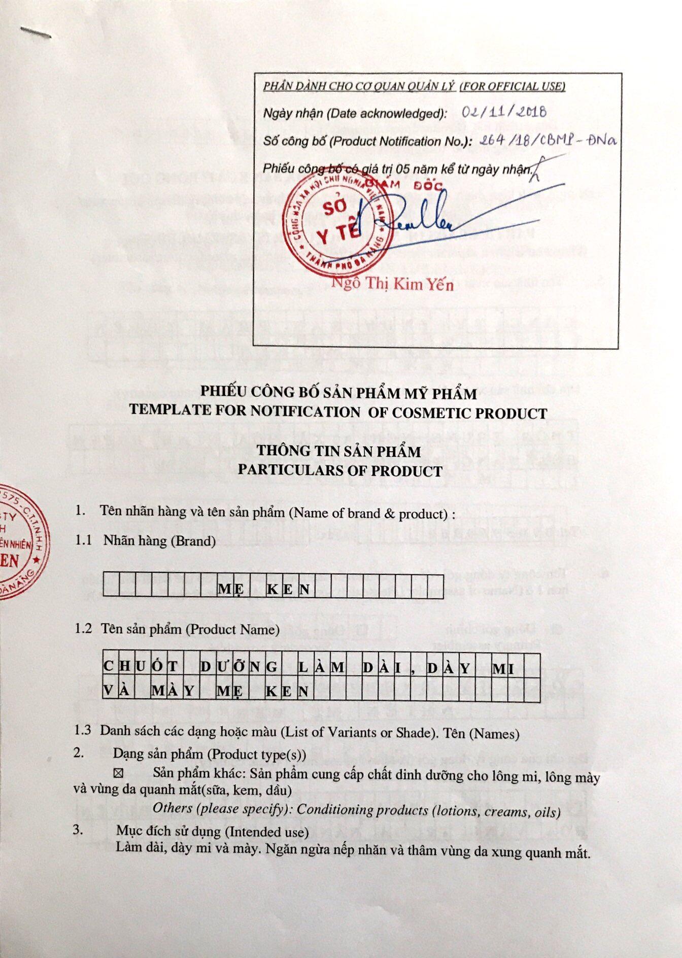 [HCM]CHUỐT DƯỠNG MI MÀY DÀI DẦY MẸ KEN