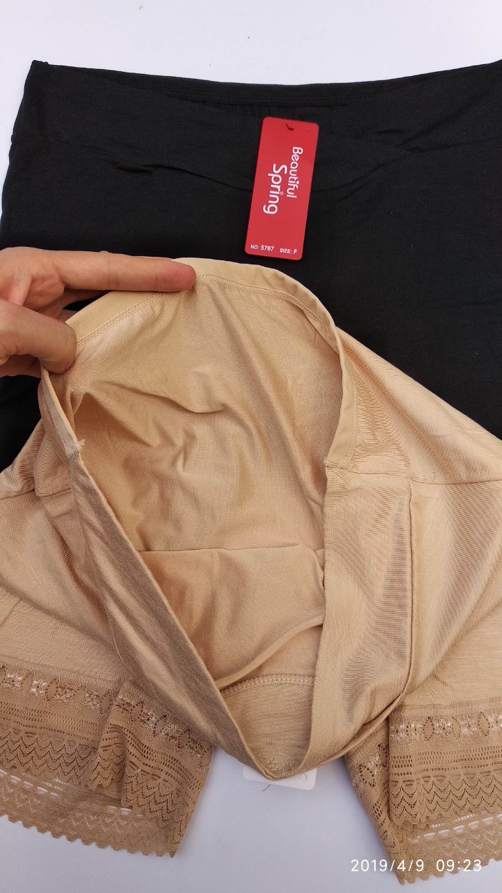 Quần đùi bầu mặc váy cạp chéo cotton thoáng mát
