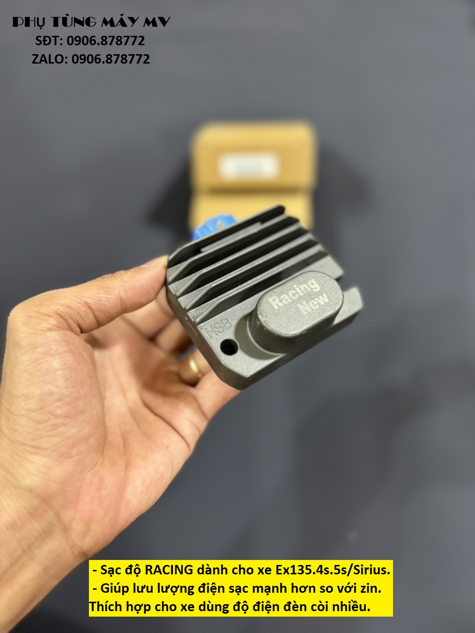 Sạc độ Racing dành cho xe Ex135.4s.5s/Sirius