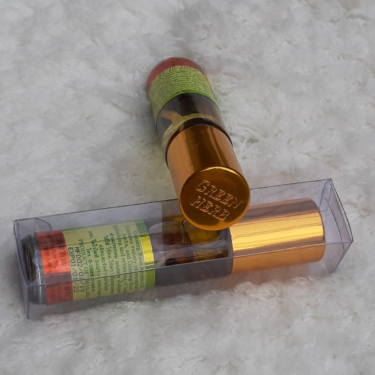 Dầu Lăn Thảo Dược Nhân Sâm Green Herb Oil Thái Lan - 8ml