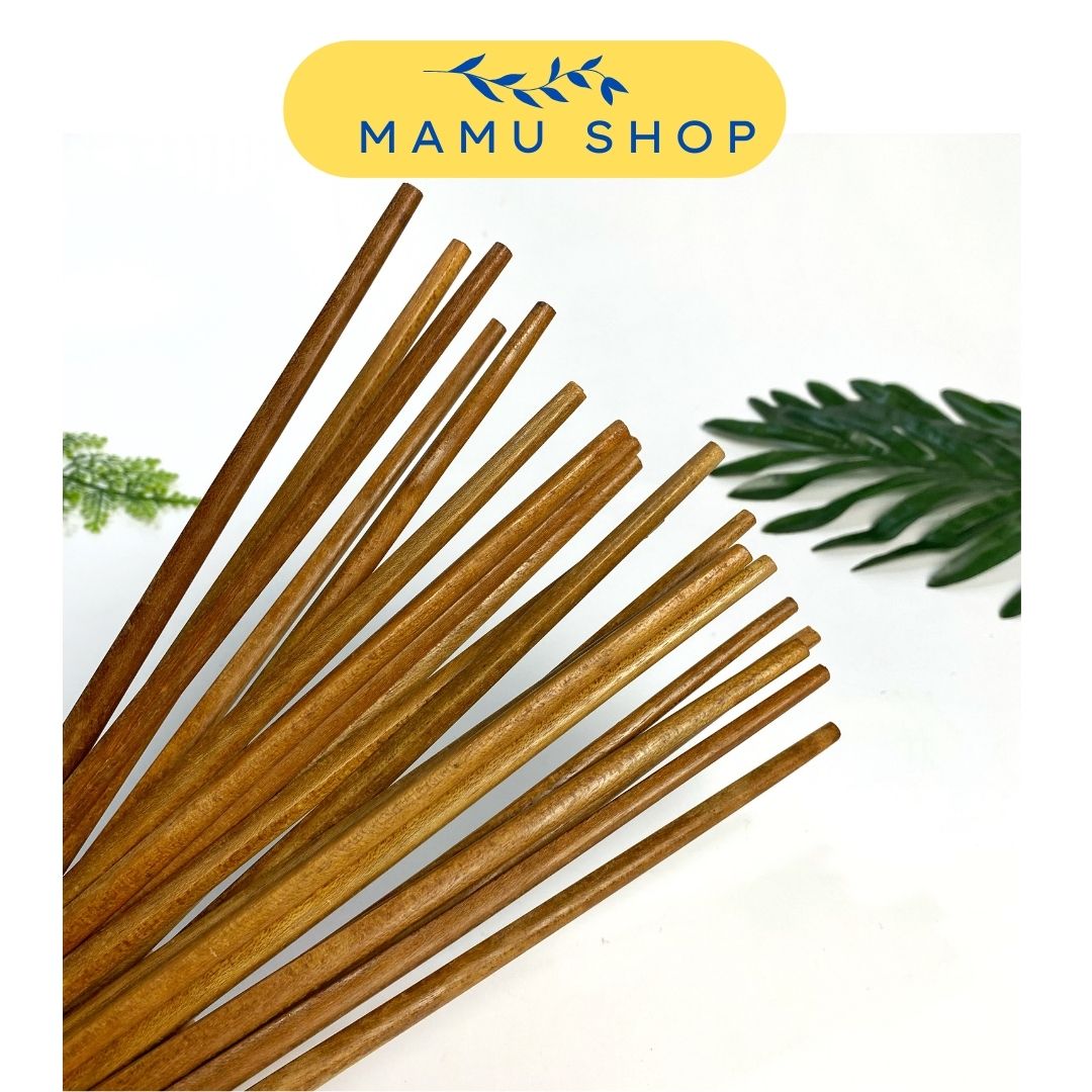Đũa ăn cơm đũa gỗ thường chopsticks mamu shop M168