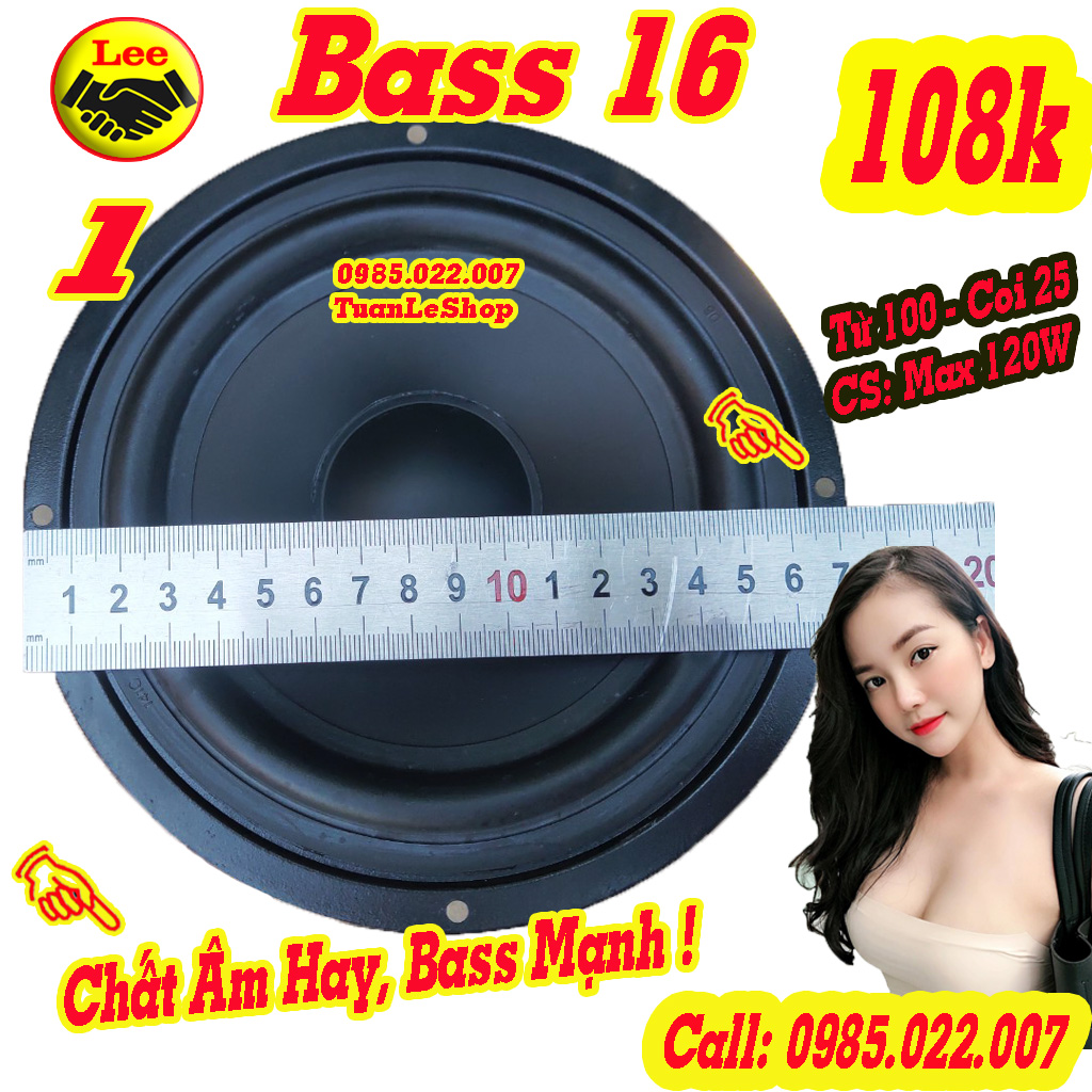 BASS 16 từ 100 - GIÁ 1 CHIẾC LOA