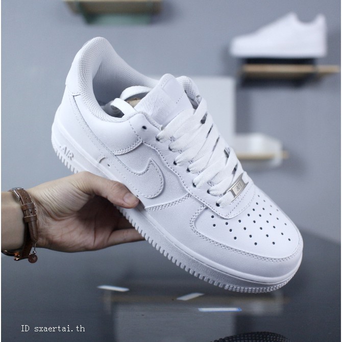 Giày sneaker Air force 1 all white ( Giày Nam nữ Af1 cổ thấp màu trắng )