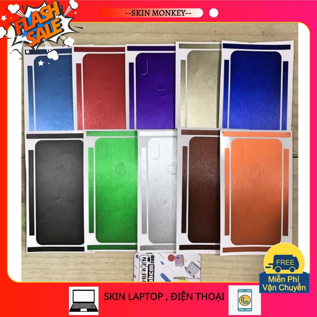 - dán mặt lưng màu iphone x - xs