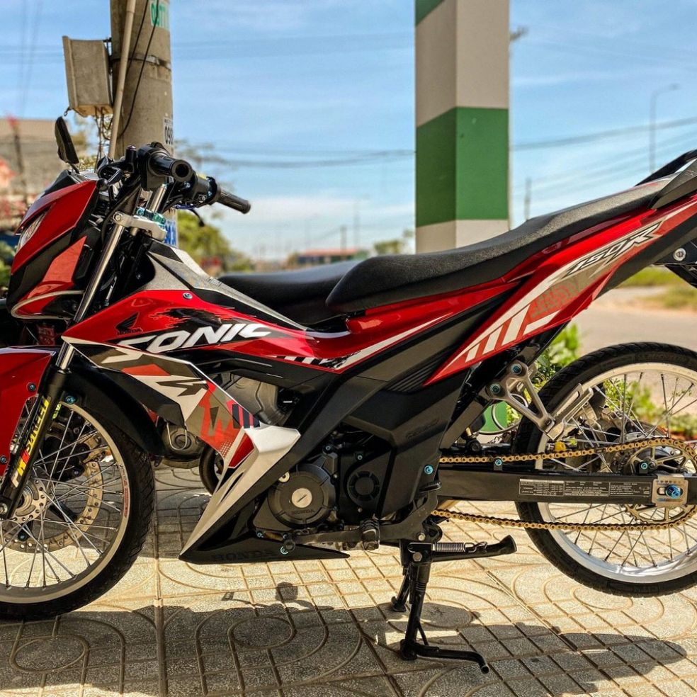 [HCM]Tem rời dán xe sonic trắng đỏ racing hay đỏ trắng cao cấp