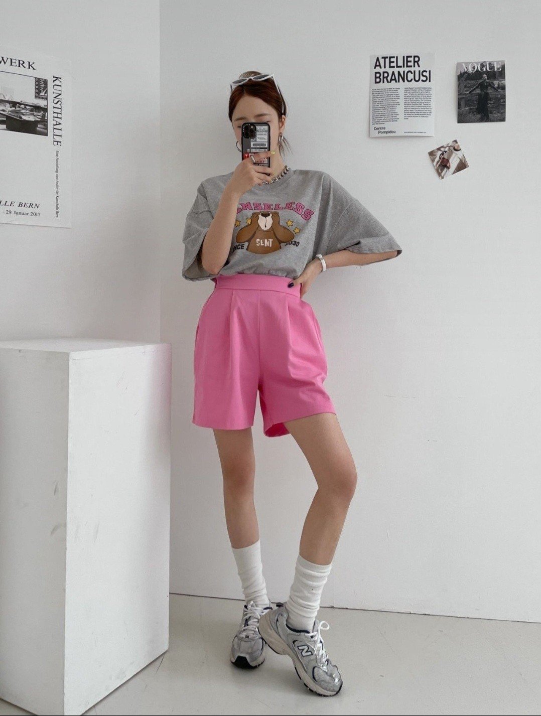 [ogniM Seoul] Korean-style slim fit cotton shorts (Made in Korea)