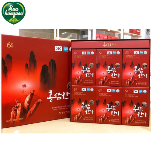 Nước hồng sâm núi chinki hàn quốc hộp 30 gói 50ml